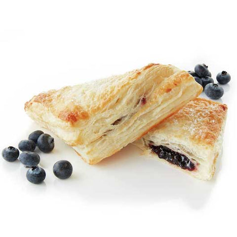 General Mills Pillsbury Turnovers Blueberry Sugared Puff Pastry Dough, 3.7 Ounce -- 60 per case.