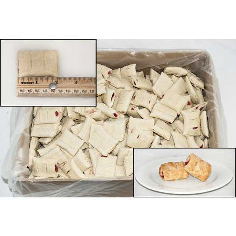 General Mills Pillsbury Strawberry-Sugared Puff Pastry Dough - Strudel Bites, 0.8 Ounce -- 320 per case.