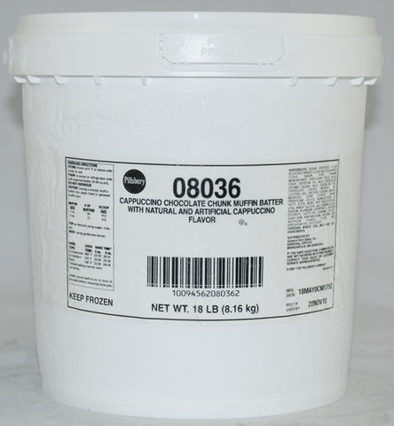 General Mills Pillsbury Cappuccino Chocolate Chunk Muffin Batter, 18 Pound.