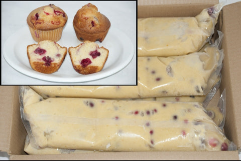 General Mills Pillsbury Tubeset Cranberry Orange Muffin Batter, 3 Pound -- 6 per case.