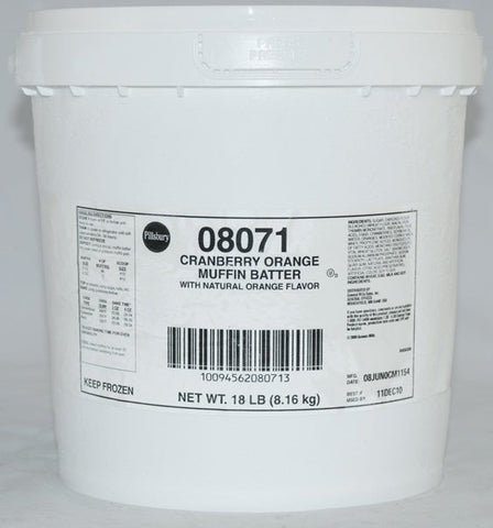General Mills Pillsbury Cranberry Orange Muffin Batter, 18 Pound.