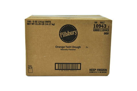 Pillsbury Best Place and Bake Orange Twirl Dough, 5 Ounce -- 100 per case.