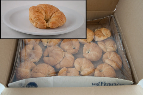 General Mills Pillsbury Baked Butter Curved Sliced Croissant, 1.5 Ounce -- 96 per case.