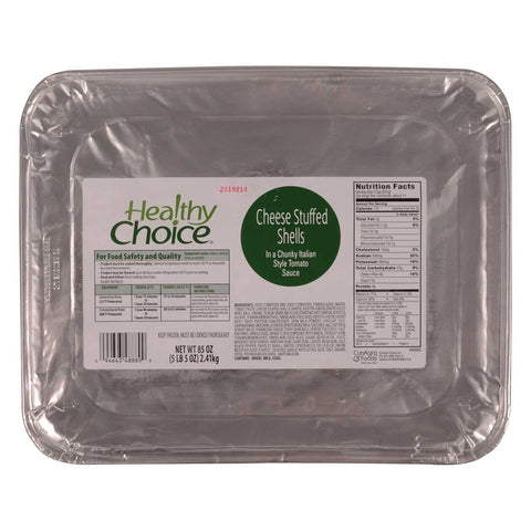 Conagra Healthy Choice Entree Cheese Stuffed Pasta Shell, 85 Ounce -- 4 per case.