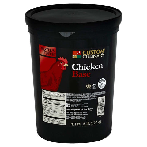 Custom Culinary Masters Touch Chicken Base, 5 Pound -- 4 per case.