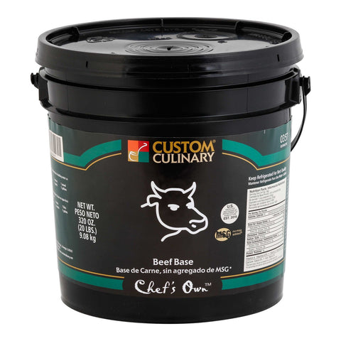 Chefs Own Selected Beef Base, No Msg Added, 20 Pound Pail