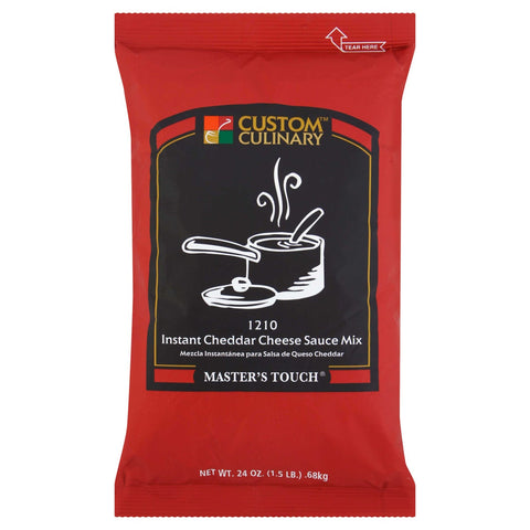 Custom Foods Instant Superb Cheddar Cheese Sauce 6 Case 24 Ounce