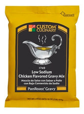 Custom Culinary PanRoast Low Sodium Chicken Flavored Gravy Mix, 12 Ounce -- 8 per case.