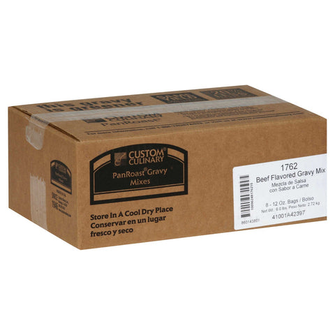 Custom Culinary PanRoast Beef Flavored Gravy Mix, 12 Ounce -- 8 per case.