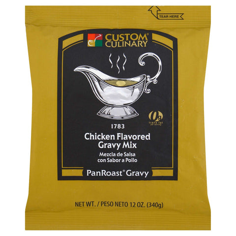 Custom Culinary PanRoast Chicken Flavored Gravy Mix, 12 Ounce -- 8 per case.
