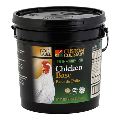 Gold Label No MSG Added Gluten Free Chicken Base, 20 Pound.