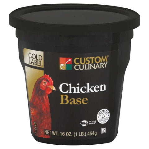 Custom Culinary Gold Label Chicken Base, 1 Pound -- 6 per case.