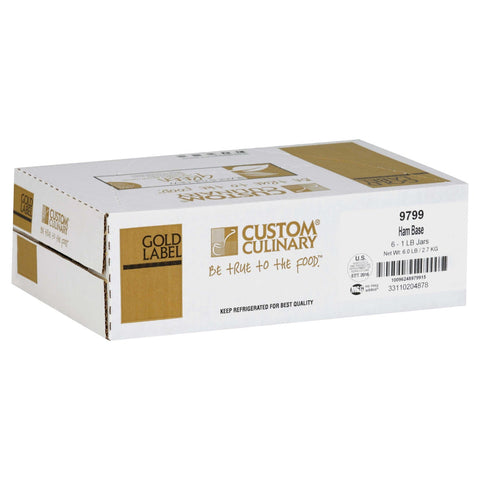 Custom Culinary Gold Label Ham Base, 1 Pound -- 6 per case.