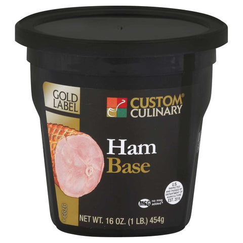 Custom Culinary Gold Label Ham Base, 1 Pound -- 6 per case.
