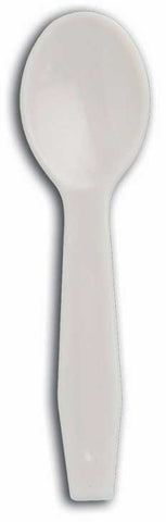 Omega White Polystyrene Tasterspoon -- 3000 per case