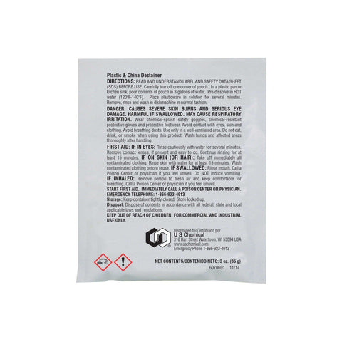 US Chemical Dish-Dip Pre Soak Powder, 3 Ounce -- 72 per case.