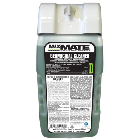 US Chemical Mix Mate Concentrate Germicidal Cleaner, 3100 Milliliter -- 2 per case.