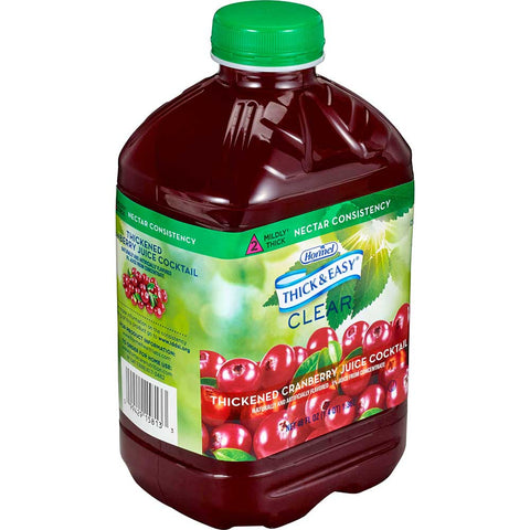 Hormel Health Labs Thick and Easy Thickened Cranberry Juice Cocktail, Nectar Consistency, 46 Ounce -- 6 per case