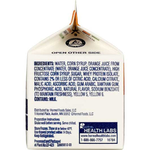 Hormel Vital Cuisine Nutritious Juice Drinks, Orange, 6 Ounce -- 50 per case