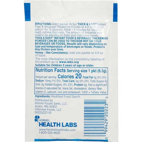 Thick & Easy Honey Thickener, 6.5 Gram -- 100 Case