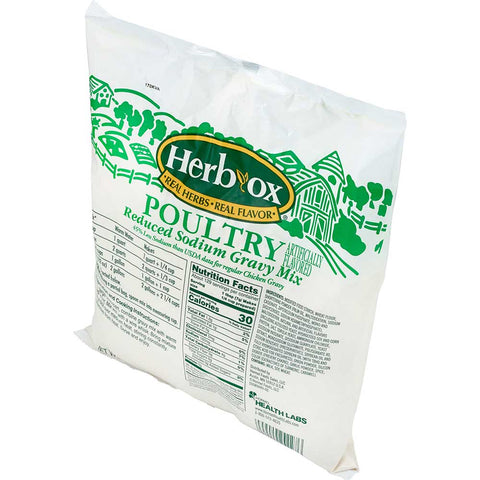 Hormel Health Labs HERB-OX Reduced Sodium Poultry Gravy Mix, 32 Ounce -- 6 per case