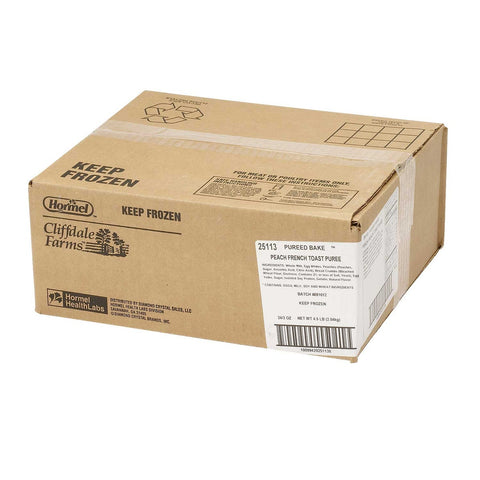 Hormel Healthlabs Cliffdale Farms Peach French Toast, 3 Ounce -- 24 per case.
