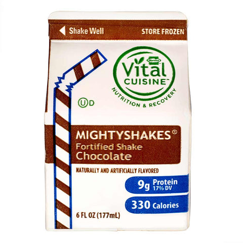 MightyShakes Chocolate Shake Beverage, 6 Ounce -- 50 per case.