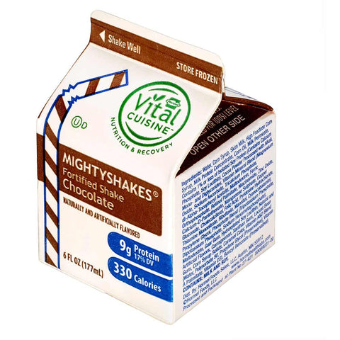 MightyShakes Chocolate Shake Beverage, 6 Ounce -- 50 per case.