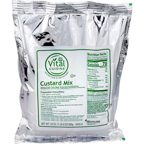 Hormel Health Labs Hormel Vital Cuisine Reduced Calorie Instant Custard, 24 Ounce -- 6 per case