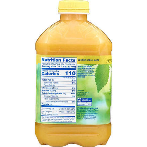 Hormel Health Labs Thick and Easy Thickened Orange Juice, Honey Consistency, 46 Ounce -- 6 per case