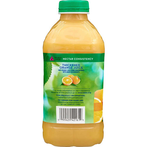 Hormel Health Labs Thick and Easy Thickened Orange Juice, Nectar Consistency, 46 Ounce -- 6 per case