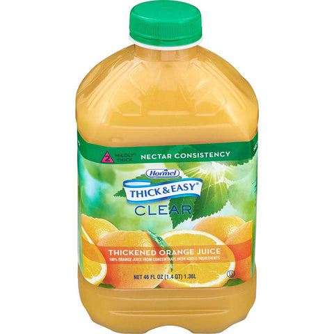 Hormel Health Labs Thick and Easy Thickened Orange Juice, Nectar Consistency, 46 Ounce -- 6 per case