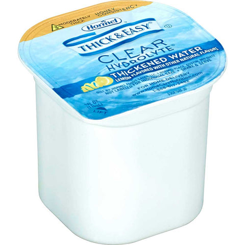 Hormel Health Labs Thick and Easy Clear Hydrolyte Thickened Water, Honey Consistency, 4 Ounce -- 24 per case