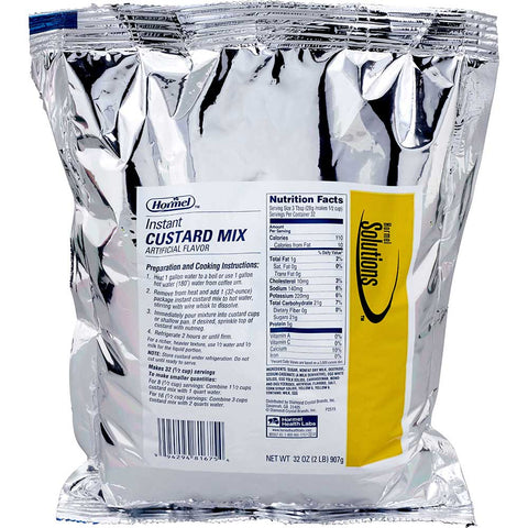 Hormel Health Labs Instant Custard Mix, 32 Ounce -- 6 per case
