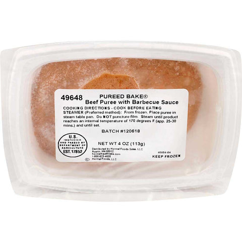 CLIFFDALE FARMS Pureed Bake Barbeque Beef Puree - IDDSI Level 4, 4 Ounce -- 24 per case