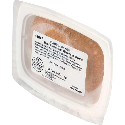 CLIFFDALE FARMS Pureed Bake Barbeque Beef Puree - IDDSI Level 4, 4 Ounce -- 24 per case