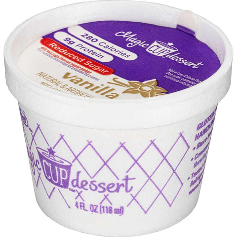 Magic Cup Fortified Frozen Vanilla Reduced Sugar Dessert, 4 Ounce -- 48 per case