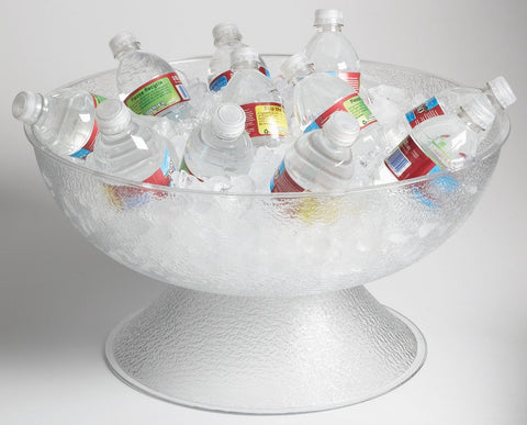 Cambro Pebbled Pedestal Punch Bowl, 18 inch