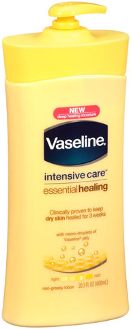 Vaseline Intensive Care Essential Healing Body Lotion, 20.3 Ounce -- 4 per case.