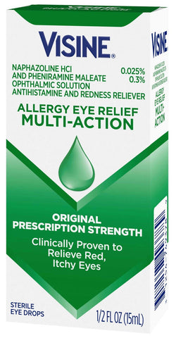 Visine Multi Action Eye Allergy Relief, 0.5 Fluid Ounce -- 36 per case