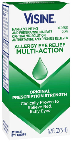 Visine Multi Action Eye Allergy Relief, 0.5 Fluid Ounce -- 36 per case