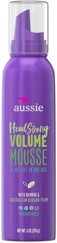 Aussie Headstrong Volume Mousse, 6 Ounce -- 12 per case