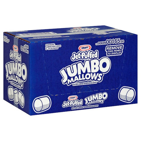 Jet Puffed Jumbo Marshmallow Snack, 24 Ounce -- 8 per case.
