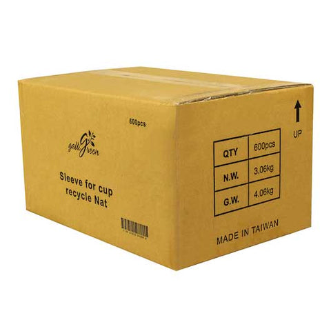 Galli Green Paper Sleeve for Coffee Cup -- 600 per case.