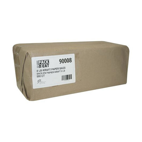 Pack N Eat 8 Pound Kraft Paper Bag -- 500 per case