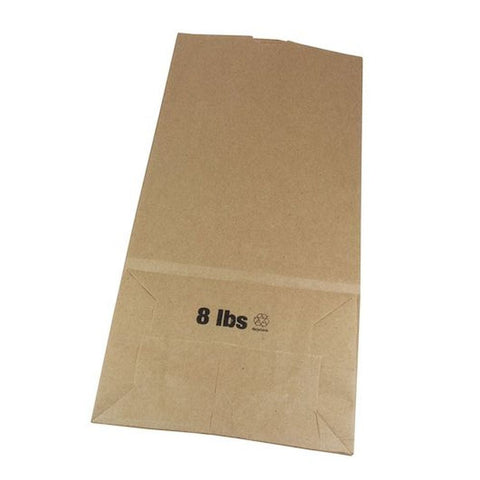 Pack N Eat 8 Pound Kraft Paper Bag -- 500 per case