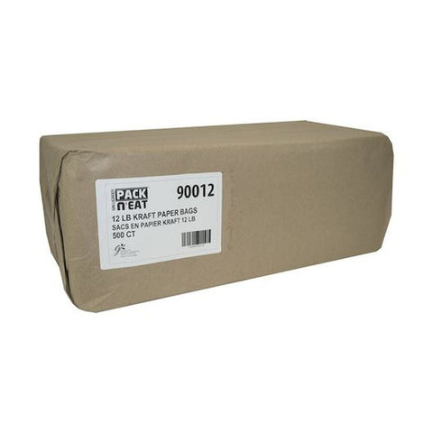 Pack N Eat 12 Pound Kraft Paper Bag -- 500 per case