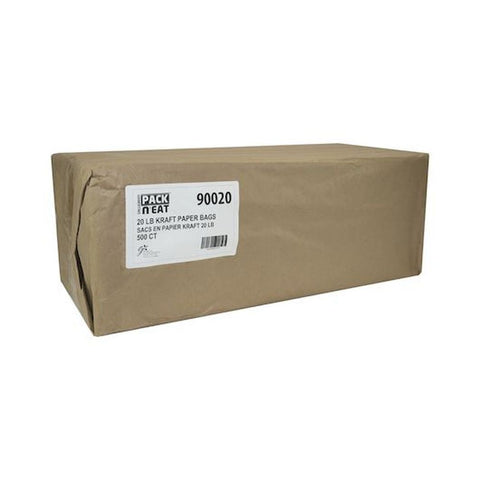 Pack N Eat 20 Pound Kraft Paper Bag -- 500 per case