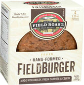 Field Roast Plant Based and Vegetarian Fieldburger, 13 Ounce - 4 per pack -- 12 per case.