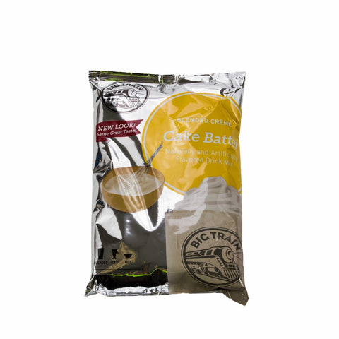 Big Train Cake Batter Blended Creme Frappe Mix, 3.5 Pound -- 5 per case.